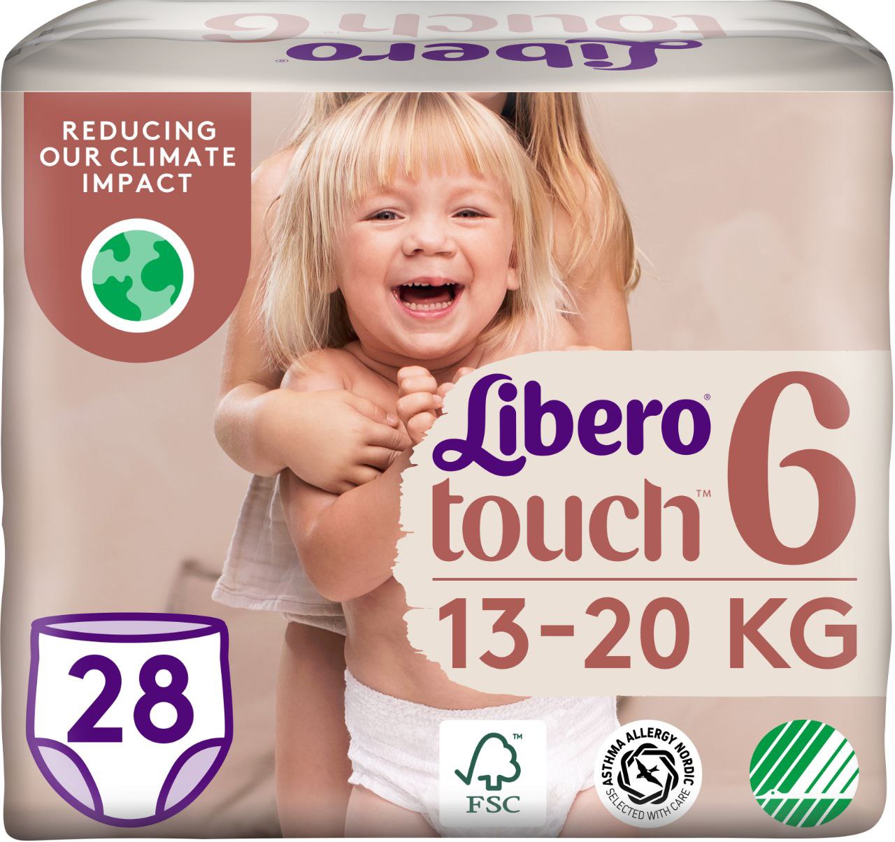 Підгузки дитячі Libero Touch Pants 6 (13-20кг) 28шт./уп